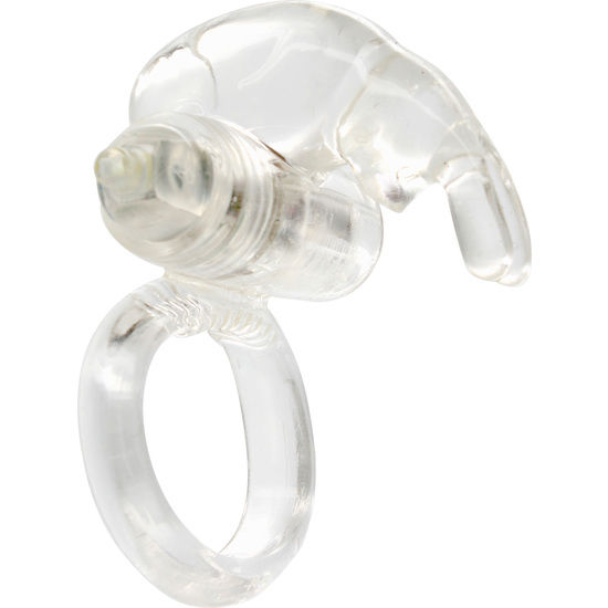 Imagen que nos facilita SEVEN CREATIONS de su producto erótico SEVEN CREATIONS - ANILLO VIBRADOR DE SILICONA TRANSPARENTE para nuestra categoría "JUGUETES BIENESTAR |Juguetes para Hombres|Accesorios para el pene|Anillos Pene|Anillos con Vibración".