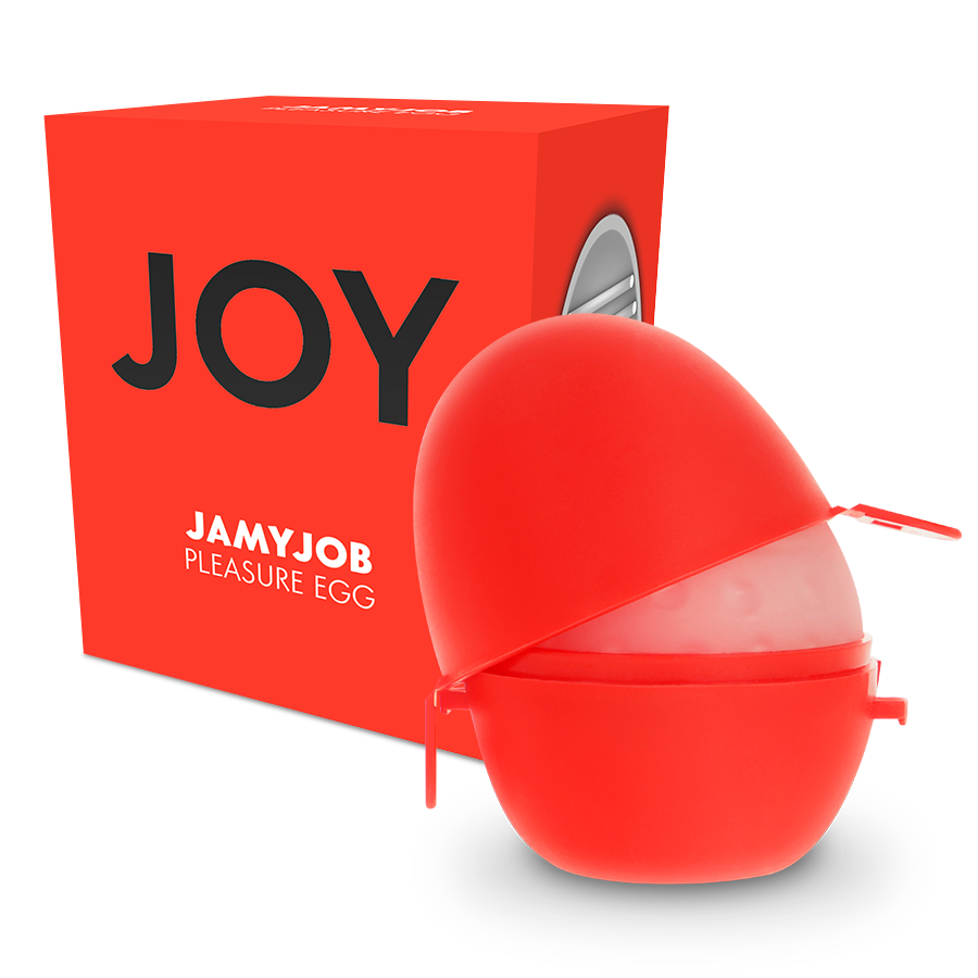 Imagen que nos facilita JAMYJOB de su producto erótico JAMYJOB - HUEVO MASTURBADOR DISCRETO VERSION ROJO JOY para nuestra categoría "JUGUETES BIENESTAR |Juguetes para Hombres|Vaginas con vibración".