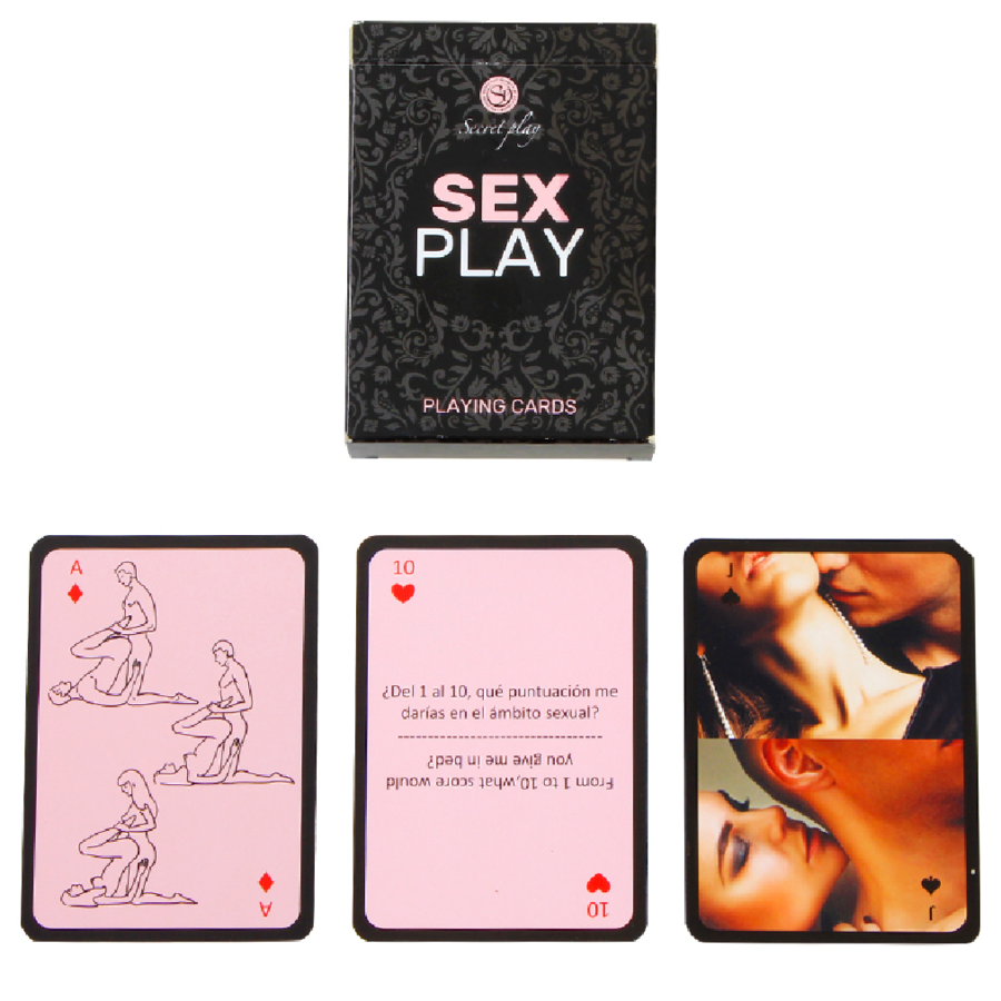 Imagen que nos facilita SECRETPLAY 100% GAMES de su producto erótico SECRETPLAY - JUEGO DE CARTAS SEX PLAY (ES/EN) para nuestra categoría "JUEGOS |Juegos de cartas".