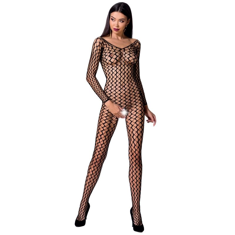 Imagen que nos facilita PASSION WOMAN de su producto erótico PASSION - WOMAN BS068 BODYSTOCKING NEGRO TALLA ÚNICA para nuestra categoría "MODA & LENCERÍA|Lencería Mujer|Lencería Picante|Bodystocking".