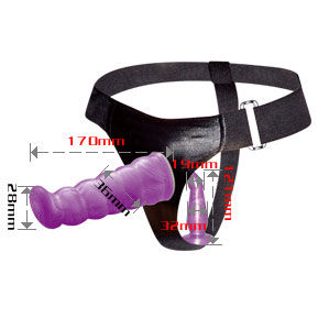Imagen que nos facilita BAILE de su producto erótico BAILE - ARNÉS ANAL Y VAGINAL FEMENINO LILA PUNTO G 17 CM para nuestra categoría "JUGUETES BIENESTAR |Arneses|Arneses sin Vibración".