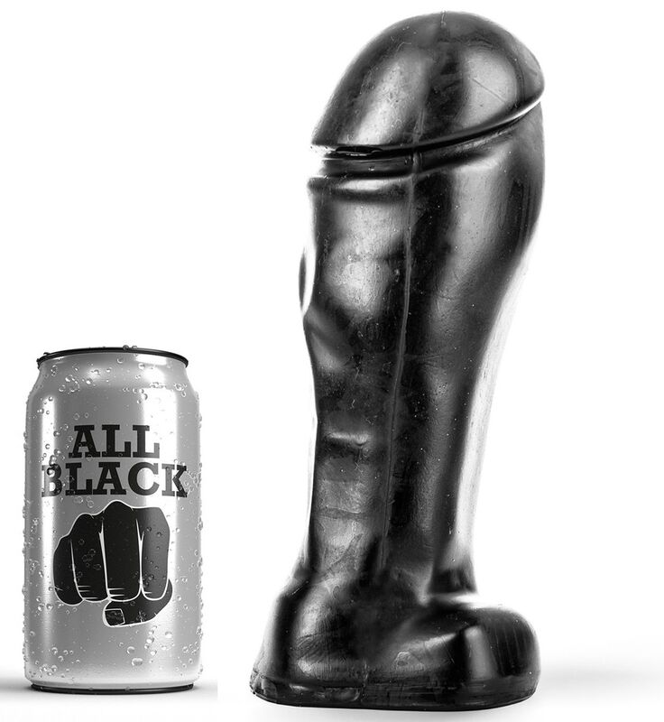 Imagen que nos facilita ALL BLACK de su producto erótico ALL BLACK - DONG 22 CM PUNTA ANCHA para nuestra categoría "JUGUETES BIENESTAR |Dildos sin Vibración|Penes realisticos".