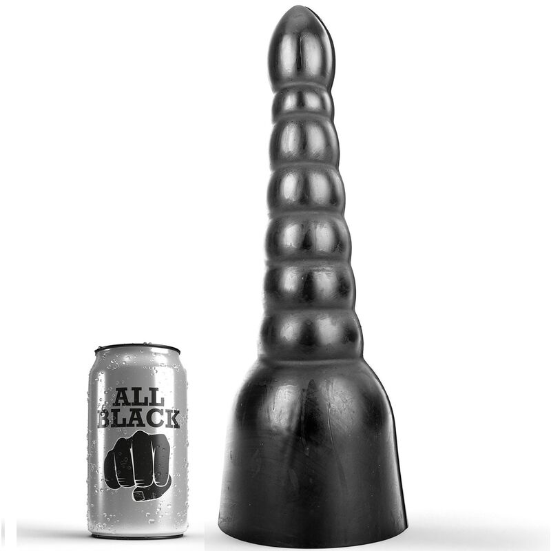 Imagen que nos facilita ALL BLACK de su producto erótico ALL BLACK - DILDO 34 CM para nuestra categoría "JUGUETES BIENESTAR |Anal|Plugs Anales".