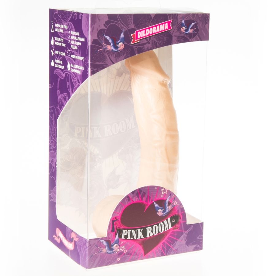 Imagen que nos facilita PINK ROOM de su producto erótico PINK ROOM - CONNOR DILDO REALÍSTICO NATURAL 16 CM para nuestra categoría "JUGUETES BIENESTAR |Dildos sin Vibración|Penes realisticos".