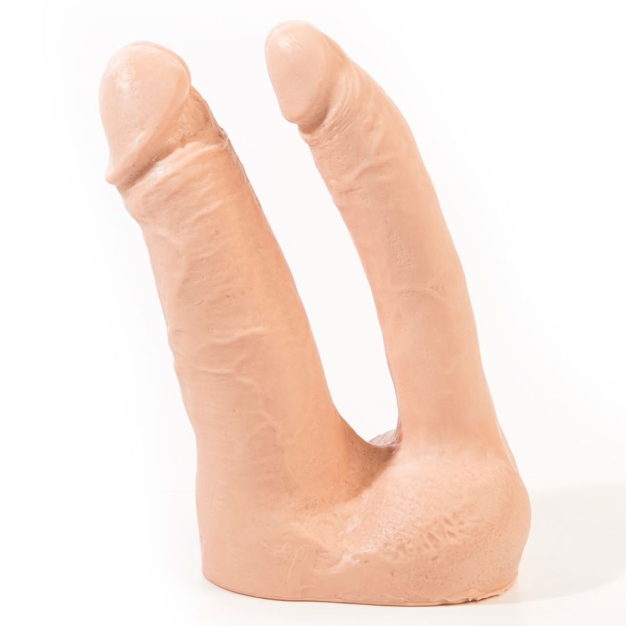 Imagen que nos facilita PINK ROOM de su producto erótico PINK ROOM - ARTHUS DILDO DOBLE REALÍSTICO NATURAL 17CM/15.5CM para nuestra categoría "JUGUETES BIENESTAR |Dildos sin Vibración|Penes realisticos".