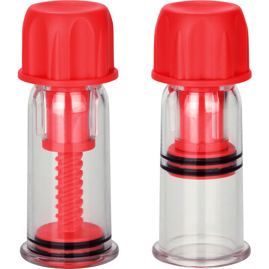 Imagen que nos facilita CALEXOTICS de su producto erótico CALEXOTICS - COLT VENTOSAS SUCCIONADORAS PARA EL PEZÓN ROJO para nuestra categoría "JUGUETES BIENESTAR |Juguetes para Mujeres|Estimuladores|Desarrolladores Vagina&Clítoris".
