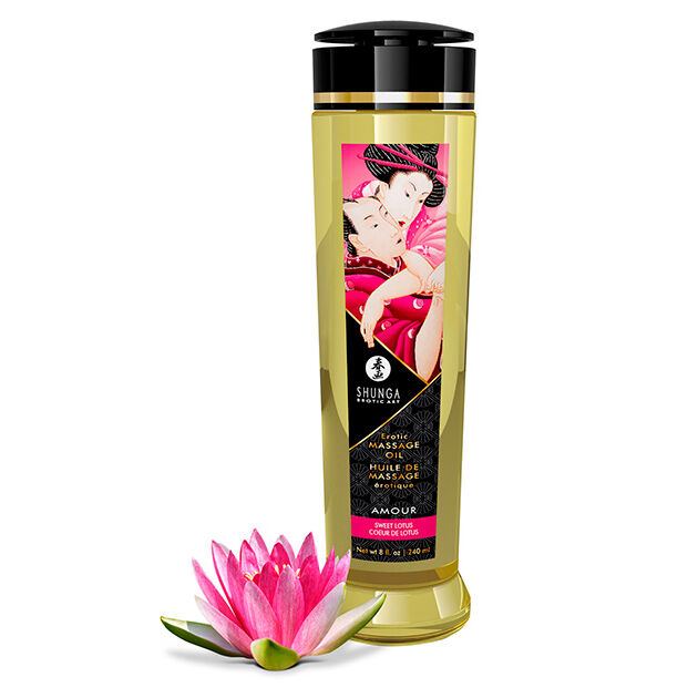 Imagen que nos facilita SHUNGA OILS de su producto erótico SHUNGA - ACEITE DE MASAJE ERÓTICO AMOR 240 ML para nuestra categoría "DROGUERÍA |Para Masajes|Aceites sin sabores".