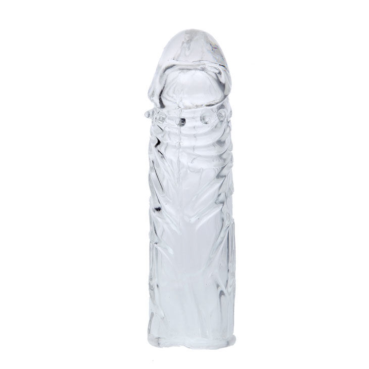 Imagen que nos facilita BAILE FOR HIM de su producto erótico BAILE - FUNDA TRANSPARENTE PARA EL PENE EN SILICONA 13 CM para nuestra categoría "JUGUETES BIENESTAR |Juguetes para Hombres|Accesorios para el pene|Fundas Pene sin extensión".