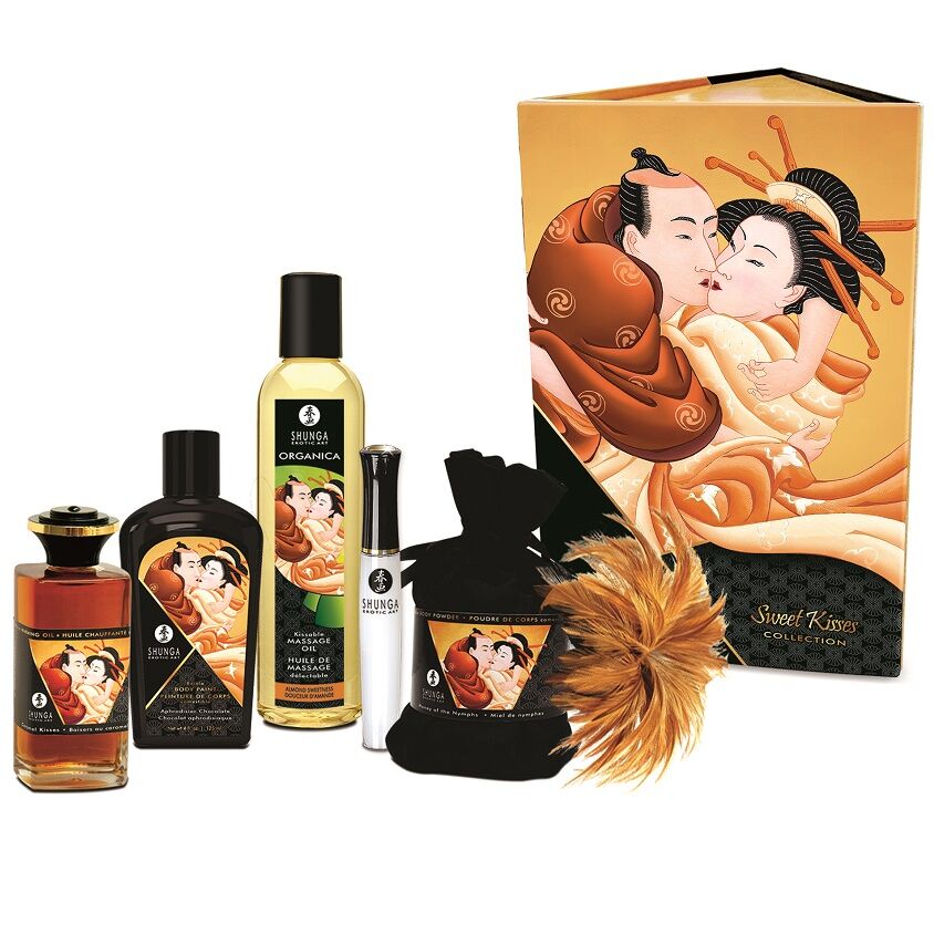 Imagen que nos facilita SHUNGA KITS de su producto erótico SHUNGA - KIT COLECCIÓN DULCES BESOS para nuestra categoría "DROGUERÍA |Para Masajes|Kits de masaje".