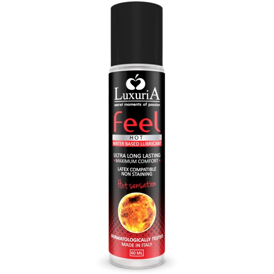 Imagen que nos facilita INTIMATELINE LUXURIA de su producto erótico INTIMATELINE - LUXURIA FEEL HOT SENSATION LUBRICANTE BASE AGUA EFECTO CALOR 60 ML para nuestra categoría "DROGUERÍA |Lubricantes|Efecto Calor".