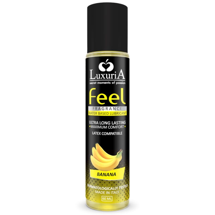Imagen que nos facilita INTIMATELINE LUXURIA de su producto erótico INTIMATELINE - LUXURIA FEEL LUBRICANTE BASE AGUA PLATANO 60 ML para nuestra categoría "DROGUERÍA |Lubricantes|Con deliciosos Sabores".