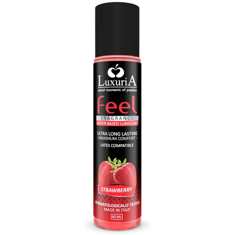 Imagen que nos facilita INTIMATELINE LUXURIA de su producto erótico INTIMATELINE - LUXURIA FEEL LUBRICANTE BASE AGUA FRESA 60 ML para nuestra categoría "DROGUERÍA |Lubricantes|Con deliciosos Sabores".