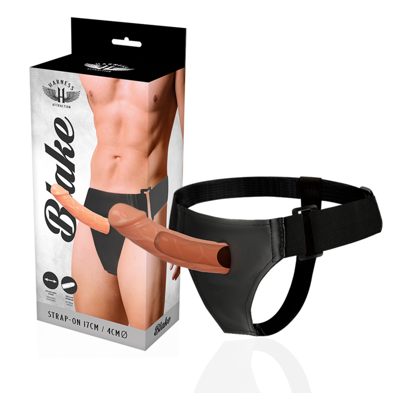 Imagen que nos facilita HARNESS ATTRACTION de su producto erótico HARNESS ATTRACTION - ARNÉS  HUECO BLAKE 15.5 CM -O- 4 CM para nuestra categoría "JUGUETES BIENESTAR |Juguetes para Hombres|Accesorios para el pene|Extensor pene con Arnés".