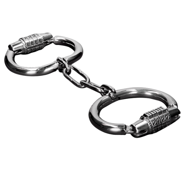Imagen que nos facilita METAL HARD de su producto erótico METAL HARD - ESPOSAS CON COMBINACIÓN DE CIERRE para nuestra categoría "BDSM & BONDAGE |Bondage|Esposas".