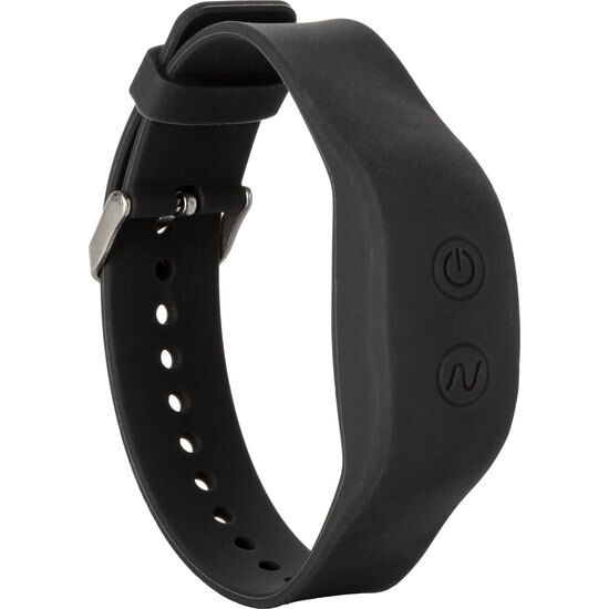 Imagen que nos facilita CALEXOTICS de su producto erótico CALEXOTICS - PULSERA MANDO CONTROL REMOTO NEGRO para nuestra categoría "JUGUETES BIENESTAR |Vibradores|Vibradores control remoto".