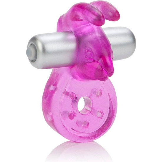Imagen que nos facilita CALEXOTICS de su producto erótico CALEXOTICS - MICRO VIBE AROUSER BUNNY ANILLO VIBRADOR ROSA para nuestra categoría "JUGUETES BIENESTAR |Juguetes para Hombres|Accesorios para el pene|Anillos Pene|Anillos con Vibración".