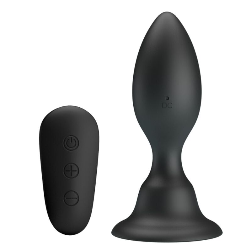 Imagen que nos facilita MR PLAY de su producto erótico MR PLAY - PLUG ANAL CON VIBRACIÓN NEGRO CONTROL REMOTO para nuestra categoría "JUGUETES BIENESTAR |Anal|Plugs Anales".