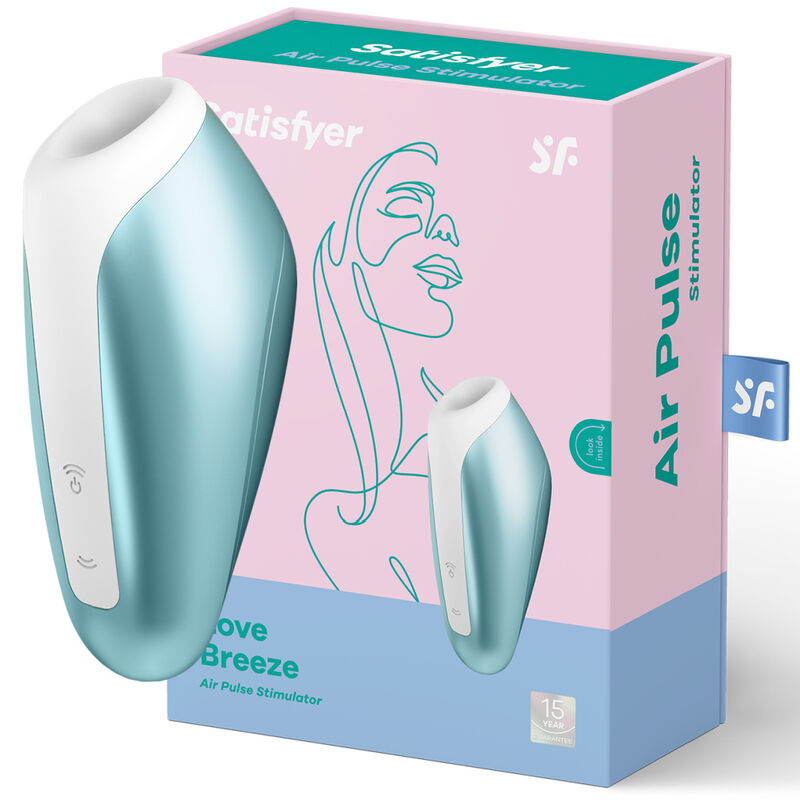 Imagen que nos facilita SATISFYER AIR PULSE de su producto erótico SATISFYER - LOVE BREEZE SUCCIONADOR ICE BLUE para nuestra categoría "JUGUETES BIENESTAR |Juguetes para Mujeres|Estimuladores|Succionadores sin vibración".