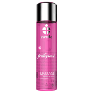 Imagen que nos facilita SWEDE de su producto erótico SWEDE - FRUITY LOVE ACEITE EFECTO CALOR POMELO Y MANGO 120 ML para nuestra categoría "DROGUERÍA |Para Masajes|Con efecto calor".