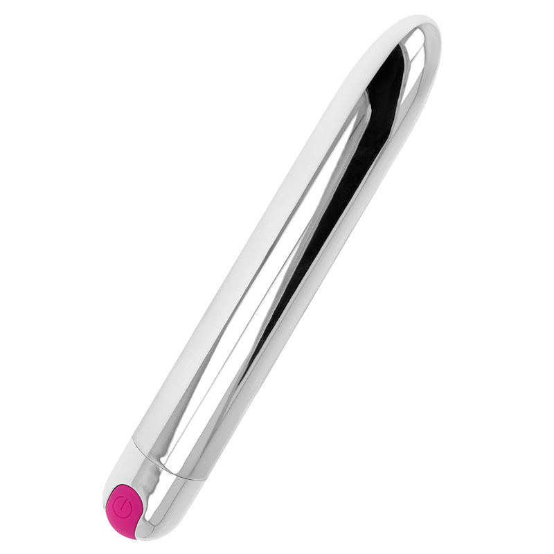 Imagen que nos facilita OHMAMA VIBRATORS de su producto erótico OHMAMA - VIBRADOR SILVER RECARGABLE 10 MODOS 18.5 CM para nuestra categoría "JUGUETES BIENESTAR |Juguetes para Mujeres|Estimuladores".