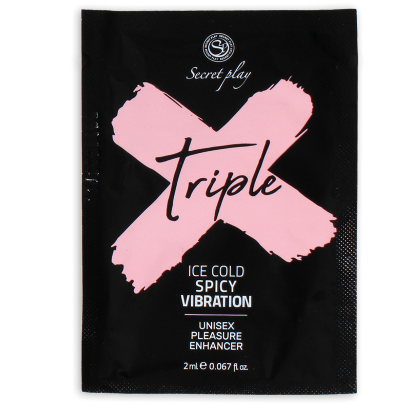 Imagen que nos facilita SECRETPLAY COSMETIC de su producto erótico SECRETPLAY - MONODOSIS TRIPLE X INTENSIFICADOR PLACER para nuestra categoría "DROGUERÍA |Lubricantes|Monodosis".