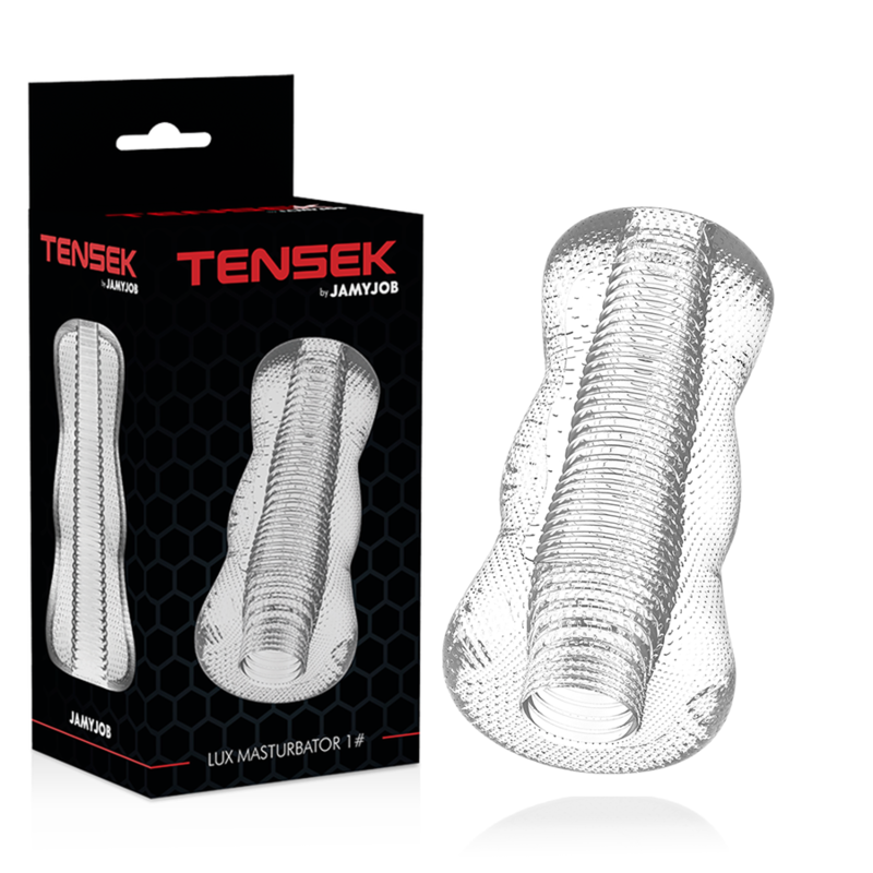 Imagen que nos facilita JAMYJOB de su producto erótico JAMYJOB - EXTREME MASTURBADOR TENSEK 1 TRANSPARENTE para nuestra categoría "JUGUETES BIENESTAR |Juguetes para Hombres|Vaginas con vibración".