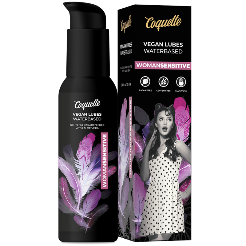 Imagen que nos facilita COQUETTE COSMETICS de su producto erótico COQUETTE CHIC DESIRE - PREMIUM EXPERIENCE LUBRICANTE VEGANO WOMANSENSITIVE 100 ML para nuestra categoría "DROGUERÍA |Lubricantes|Con deliciosos Sabores".