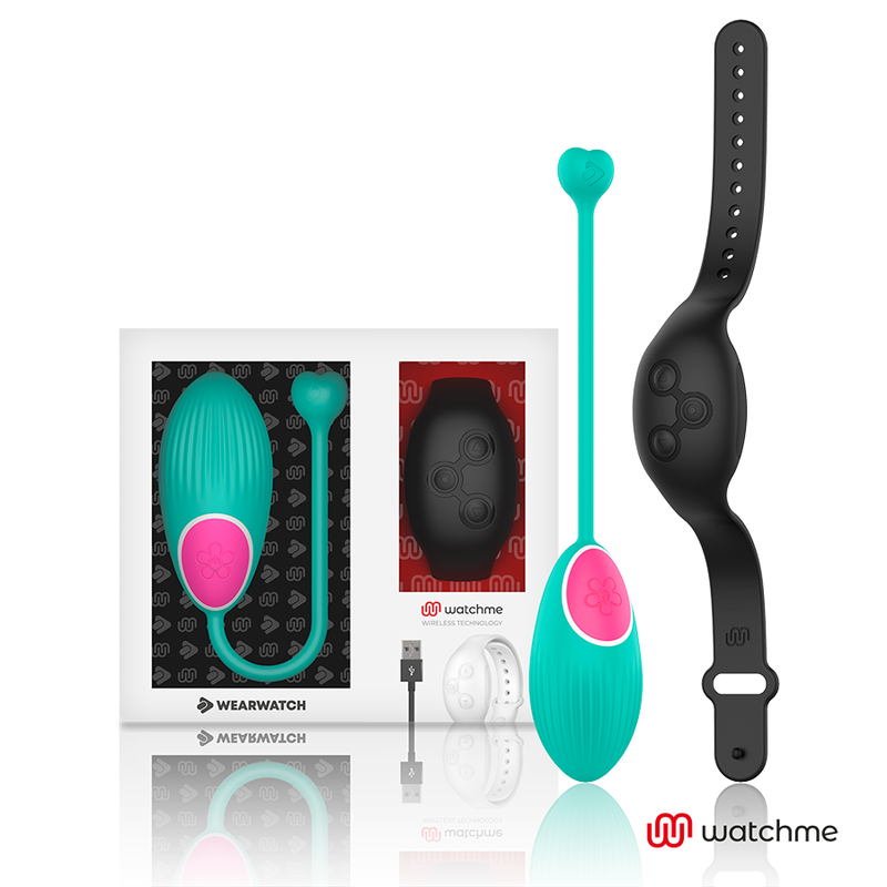 Imagen que nos facilita WEARWATCH de su producto erótico WEARWATCH - HUEVO CONTROL REMOTO TECHNOLOGY WATCHME AGUA MARINA / AZABACHE para nuestra categoría "JUGUETES BIENESTAR |Vibradores|Vibradores control remoto".