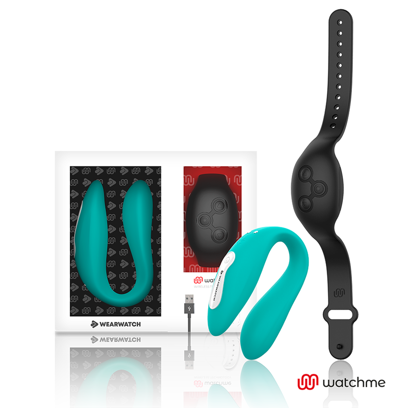 Imagen que nos facilita WEARWATCH de su producto erótico WEARWATCH - VIBRADOR DUAL TECHNOLOGY WATCHME AGUAMARINA / AZABACHE para nuestra categoría "JUGUETES BIENESTAR |Vibradores|Vibradores control remoto".