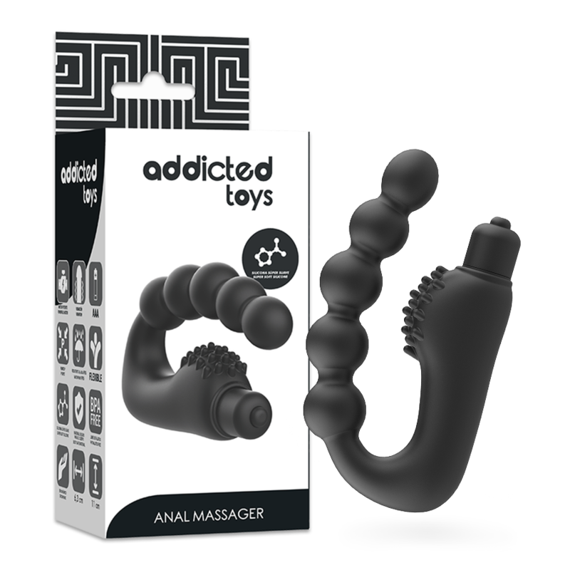 Imagen que nos facilita ADDICTED TOYS de su producto erótico ADDICTED TOYS - MASAJEADOR ANAL PROSTÁTICO CON VIBRACIÓN para nuestra categoría "JUGUETES BIENESTAR |Anal|Vibradores Anales".