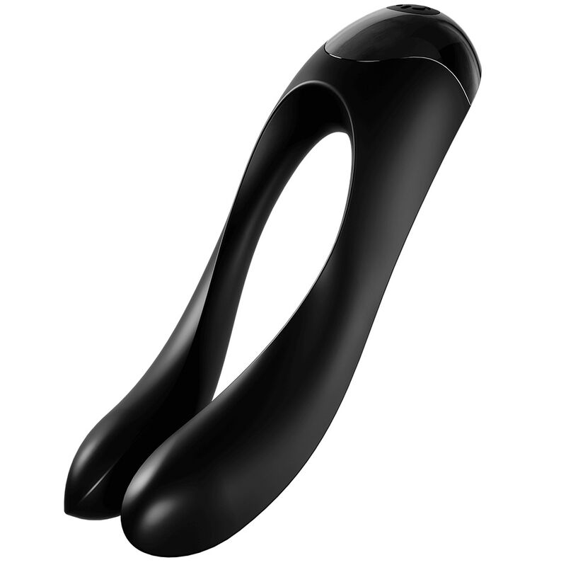 Imagen que nos facilita SATISFYER VIBRATOR de su producto erótico SATISFYER - CANDY CANE VIBRADOR DEDO NEGRO para nuestra categoría "JUGUETES BIENESTAR |Juguetes para Mujeres|Estimuladores|Para Clítoris".