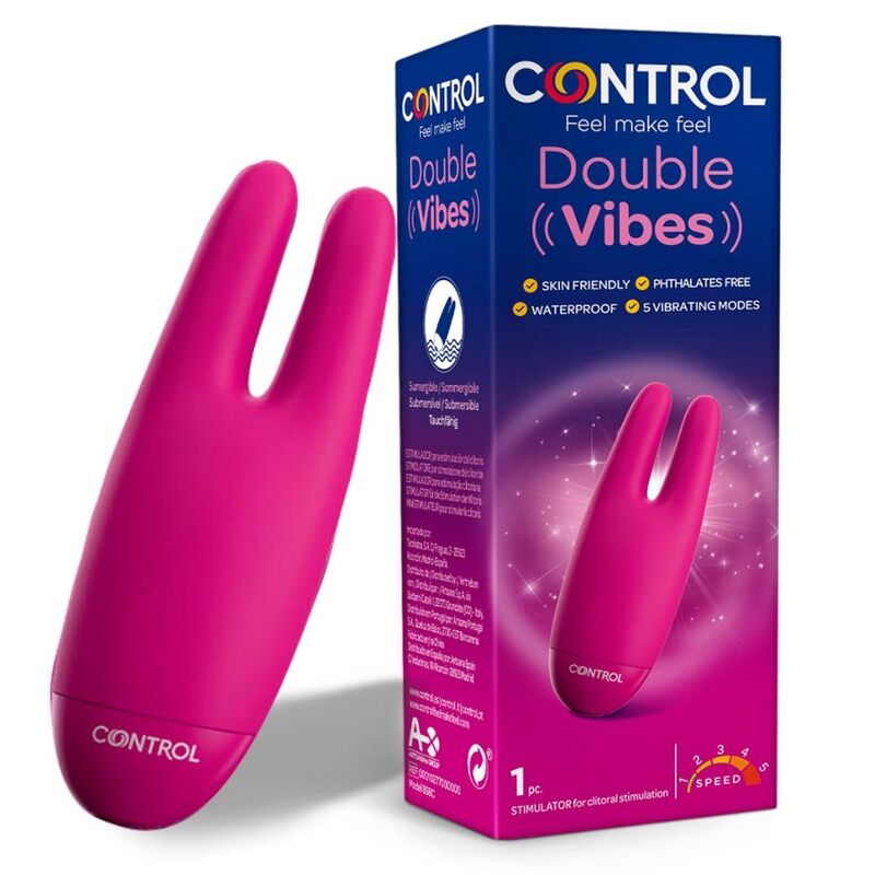Imagen que nos facilita CONTROL TOYS de su producto erótico CONTROL - DOUBLE VIBES ESTIMULADOR para nuestra categoría "JUGUETES BIENESTAR |Vibradores|Mini vibradores".