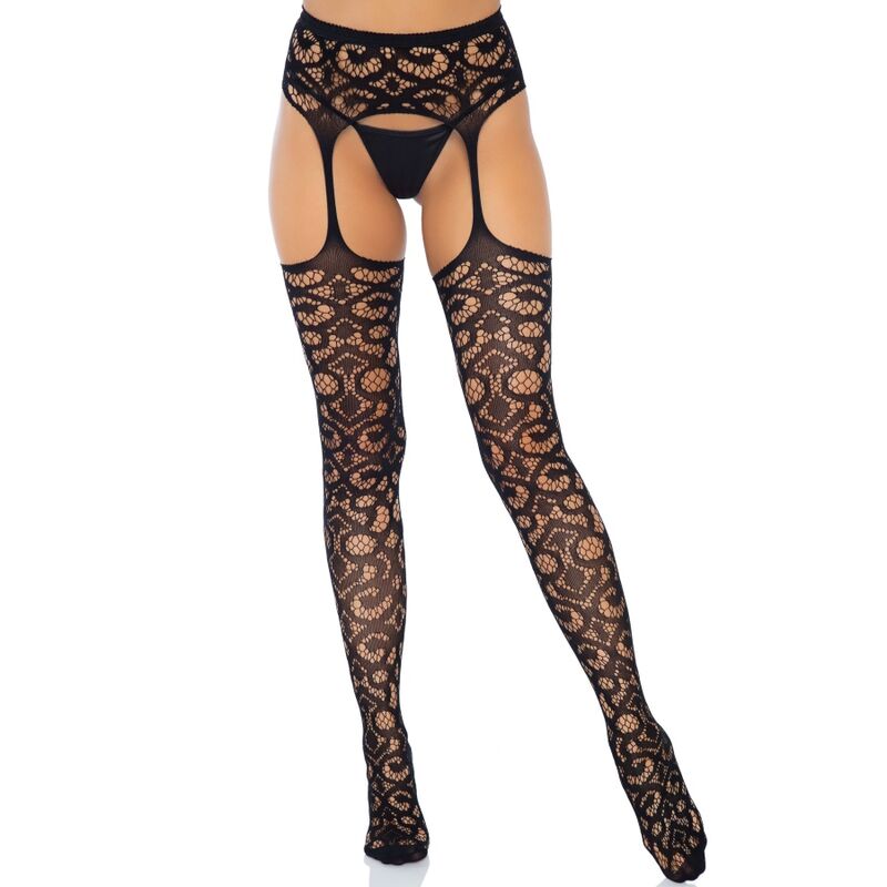 Imagen que nos facilita LEG AVENUE HOSIERY de su producto erótico LEG AVENUE - MEDIAS CON LIGUERO TALLA ÚNICA para nuestra categoría "MODA & LENCERÍA|Lencería Mujer|Lencería Picante|Medias con Liguero".
