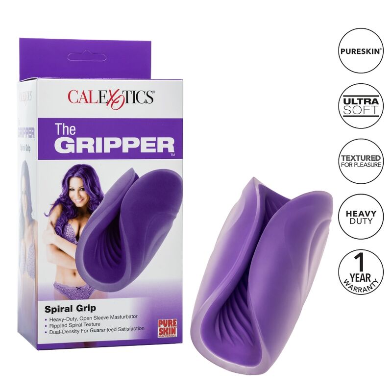 Imagen que nos facilita CALEXOTICS de su producto erótico CALEXOTICS - SPIRAL GRIP MASTURBADOR TEXTURADO para nuestra categoría "JUGUETES BIENESTAR |Juguetes para Hombres|Masturbadores varios".