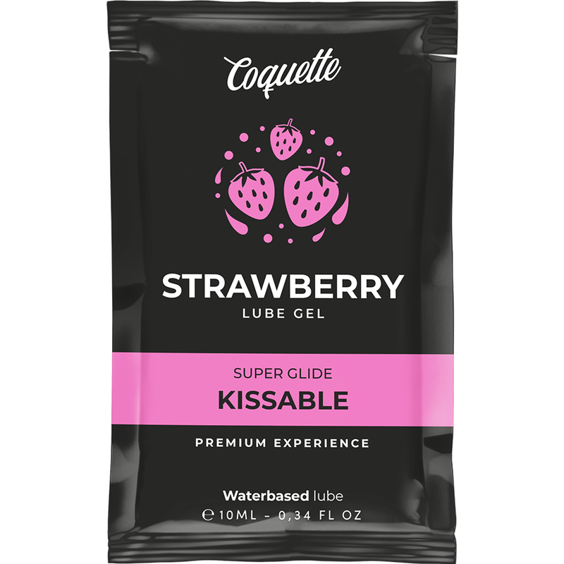 Imagen que nos facilita COQUETTE COSMETICS de su producto erótico COQUETTE CHIC DESIRE - POCKET LUBRICANTE KISSABLE BASE AGUA FRESA 10 ML para nuestra categoría "DROGUERÍA |Lubricantes|Con deliciosos Sabores".