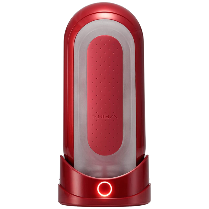 Imagen que nos facilita TENGA de su producto erótico TENGA - FLIP 0 ZERO ROJO CON CALENTADOR para nuestra categoría "JUGUETES BIENESTAR |Juguetes para Hombres|Vaginas con vibración".