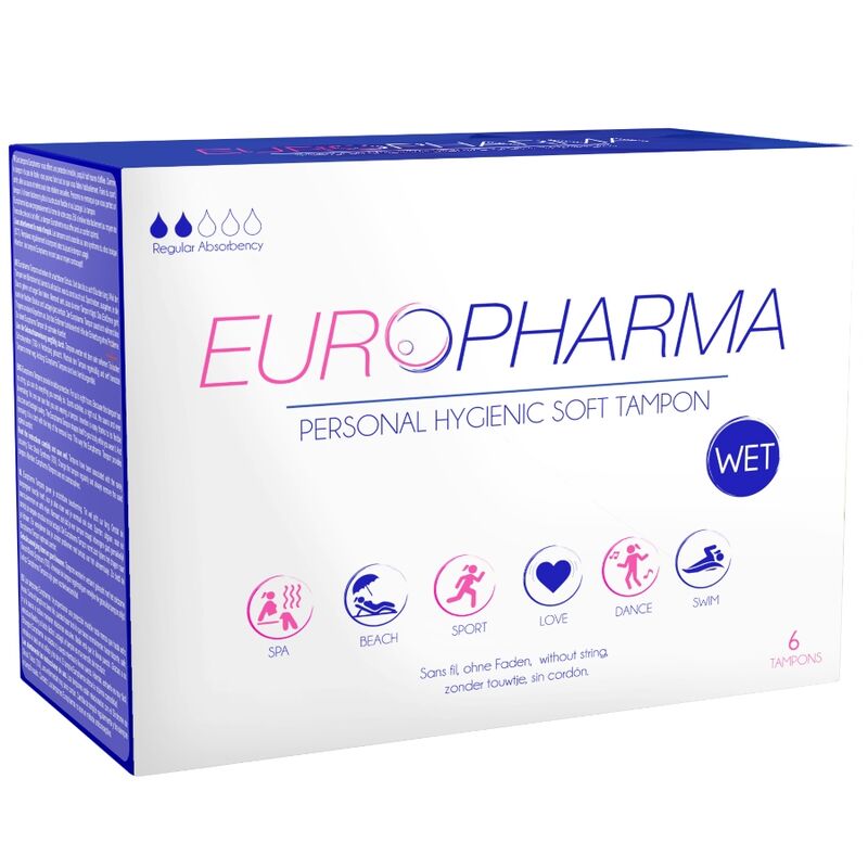 Imagen que nos facilita EUROPHARMA de su producto erótico EUROPHARMA - TAMPONES ACTION 6 UNIDADES para nuestra categoría "DROGUERÍA |Tampón higiénico".