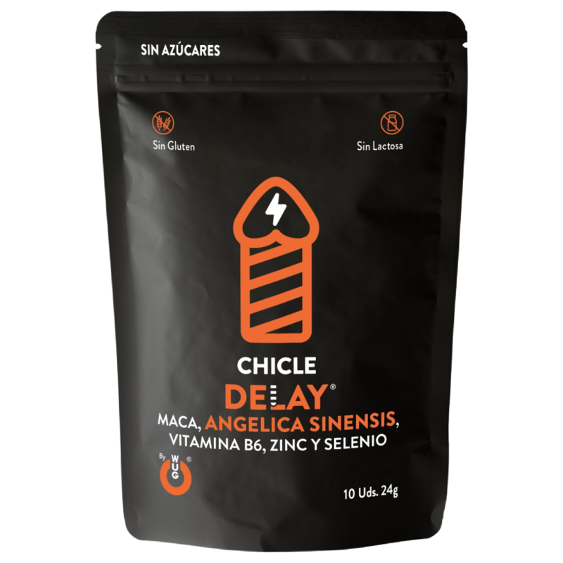Imagen que nos facilita WUG SEX SENSE de su producto erótico WUG DELAY – Chicle funcional con Zinc