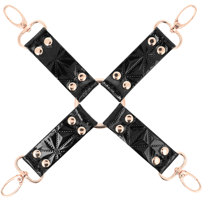 Imagen que nos facilita BEGME BLACK EDITION de su producto erótico BEGME - BLACK EDITION HOG TIE CUERO VEGANO para nuestra categoría "BDSM & BONDAGE |Bondage|Esposas de fijación".