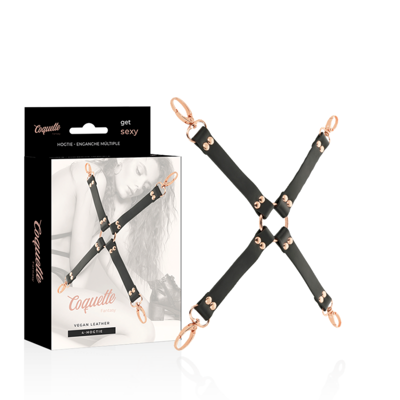 Imagen que nos facilita COQUETTE FANTASY de su producto erótico COQUETTE CHIC DESIRE - FANTASY HOG TIE CUERO VEGANO para nuestra categoría "BDSM & BONDAGE |Bondage|Esposas de fijación".