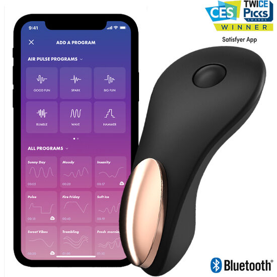 Imagen que nos facilita SATISFYER CONNECT de su producto erótico SATISFYER - LITTLE SECRET PANTY VIBRATOR para nuestra categoría "JUGUETES BIENESTAR |Vibradores|Vibradores control remoto".