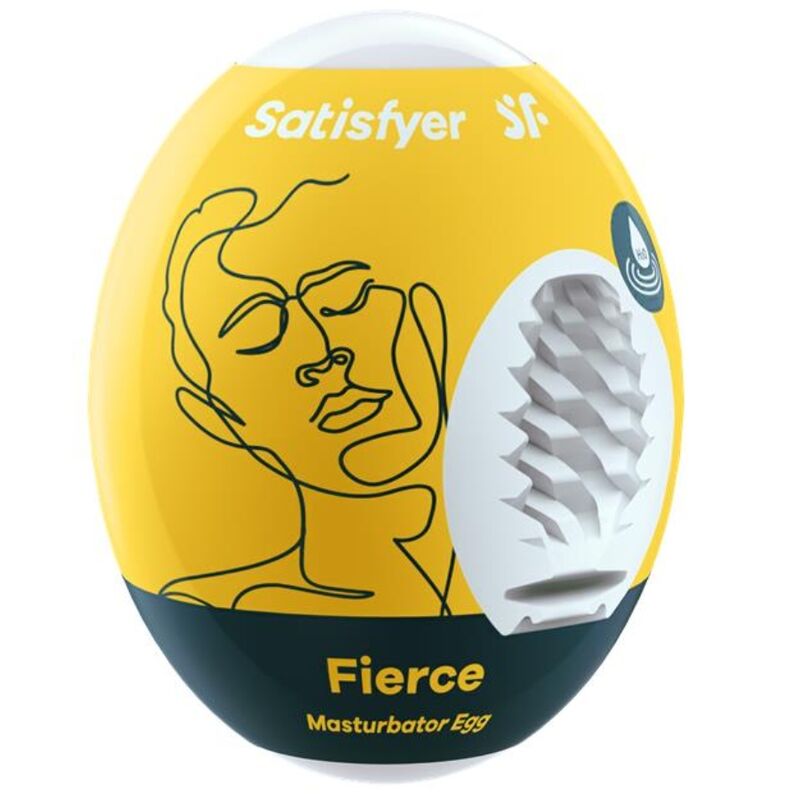 Imagen que nos facilita SATISFYER EGGS de su producto erótico SATISFYER - FIERCE HUEVO MASTURBADOR para nuestra categoría "JUGUETES BIENESTAR |Juguetes para Hombres|Masturbadores varios".
