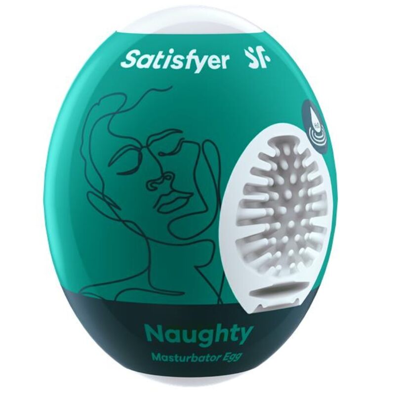 Imagen que nos facilita SATISFYER EGGS de su producto erótico SATISFYER - NAUGHTY HUEVO MASTURBADOR para nuestra categoría "JUGUETES BIENESTAR |Juguetes para Hombres|Masturbadores varios".