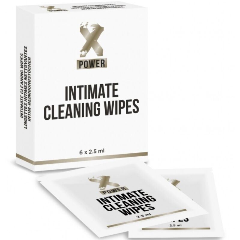 Imagen que nos facilita XPOWER de su producto erótico XPOWER - INTIMATE CLEANING WIPES TOALLITAS LIMPIEZA INTIMA 6 UNIDADES para nuestra categoría "DROGUERÍA |Desinfección y Mantenimiento |Limpieza íntima".