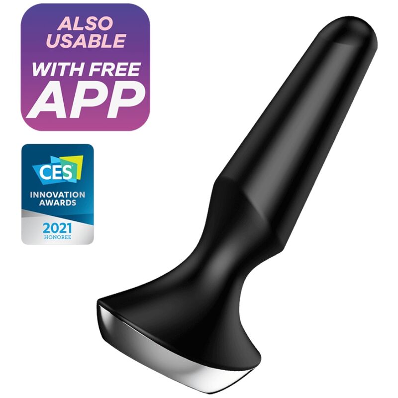 Imagen que nos facilita SATISFYER CONNECT de su producto erótico SATISFYER - PLUG ILICIOUS 2 PLUG VIBRADOR NEGRO para nuestra categoría "JUGUETES BIENESTAR |Vibradores|Vibradores control remoto".