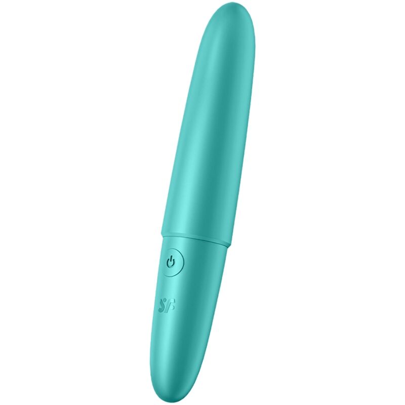 Imagen que nos facilita SATISFYER VIBRATOR de su producto erótico SATISFYER - ULTRA POWER BULLET 6 BALA VIBRADORA TURQUESA para nuestra categoría "JUGUETES BIENESTAR |Juguetes para Mujeres|Estimuladores|Balas vibradoras".