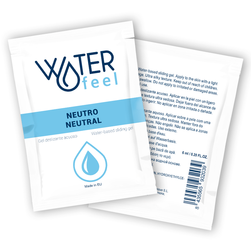 Imagen que nos facilita WATERFEEL de su producto erótico WATERFEEL - GEL DESLIZANTE BASE AGUA NEUTRO 6 ML para nuestra categoría "DROGUERÍA |Lubricantes|Monodosis".