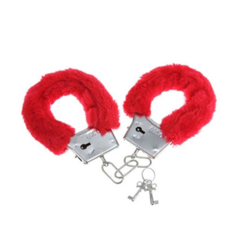 Imagen que nos facilita DIABLO PICANTE de su producto erótico DIABLO PICANTE - ESPOSAS METAL FORRADAS ROJO para nuestra categoría "BDSM & BONDAGE |Bondage|Esposas".