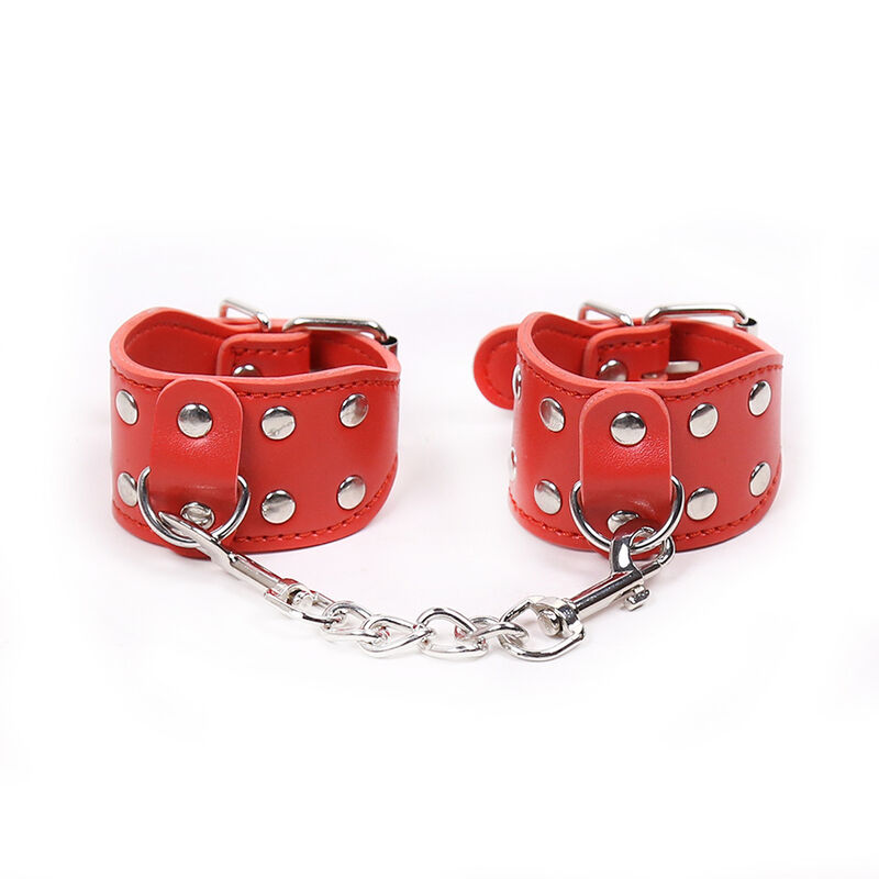Imagen que nos facilita OHMAMA FETISH de su producto erótico OHMAMA FETISH - ESPOSAS AJUSTABLES CON CADENA METALICA para nuestra categoría "BDSM & BONDAGE |Bondage|Esposas".