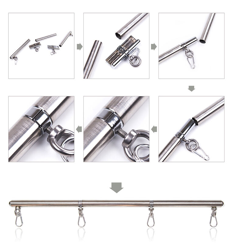 Imagen que nos facilita OHMAMA FETISH de su producto erótico OHMAMA FETISH - BARRA RESTRICCIÓN 4 GANCHOS para nuestra categoría "BDSM & BONDAGE |Bondage|Esposas de fijación".